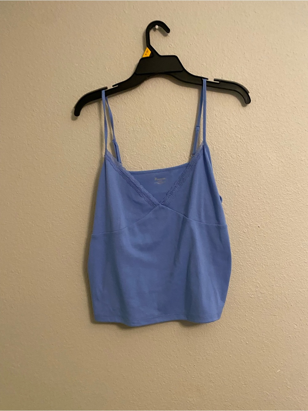 Light Blue Lace Trim Cami Top - Picture 2 of 3